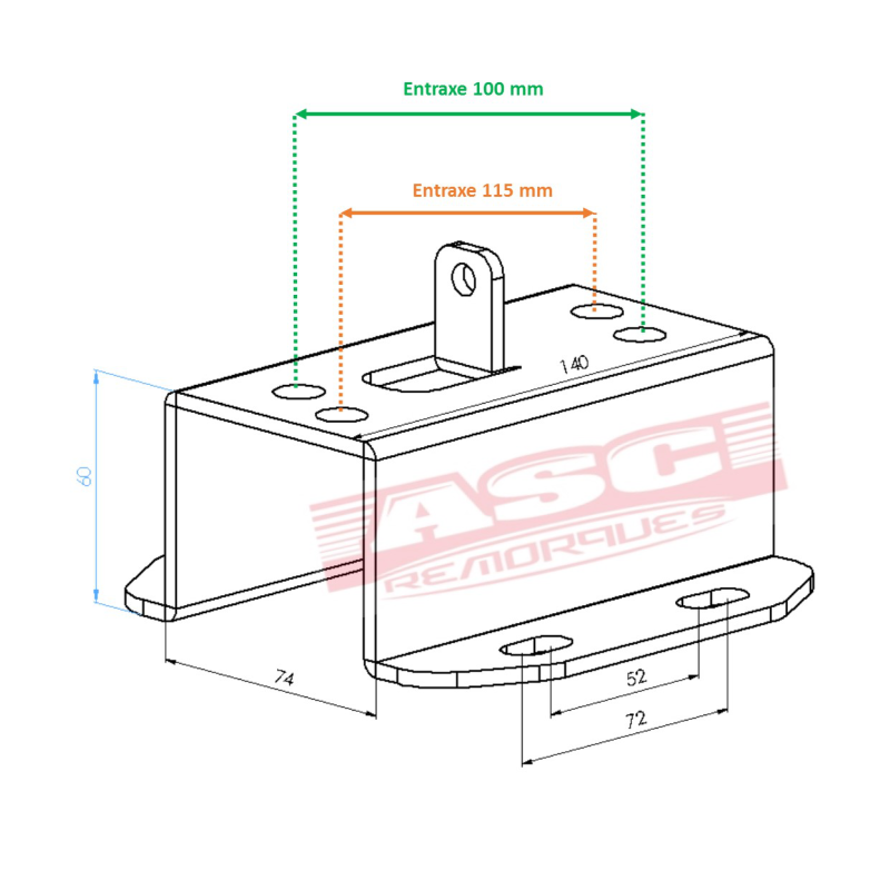Support Roue de Secours - ASC REMORQUE – Image 2