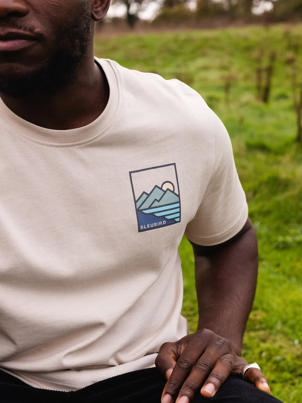 Shoreline Tee - Off White - bleubird – Image 3