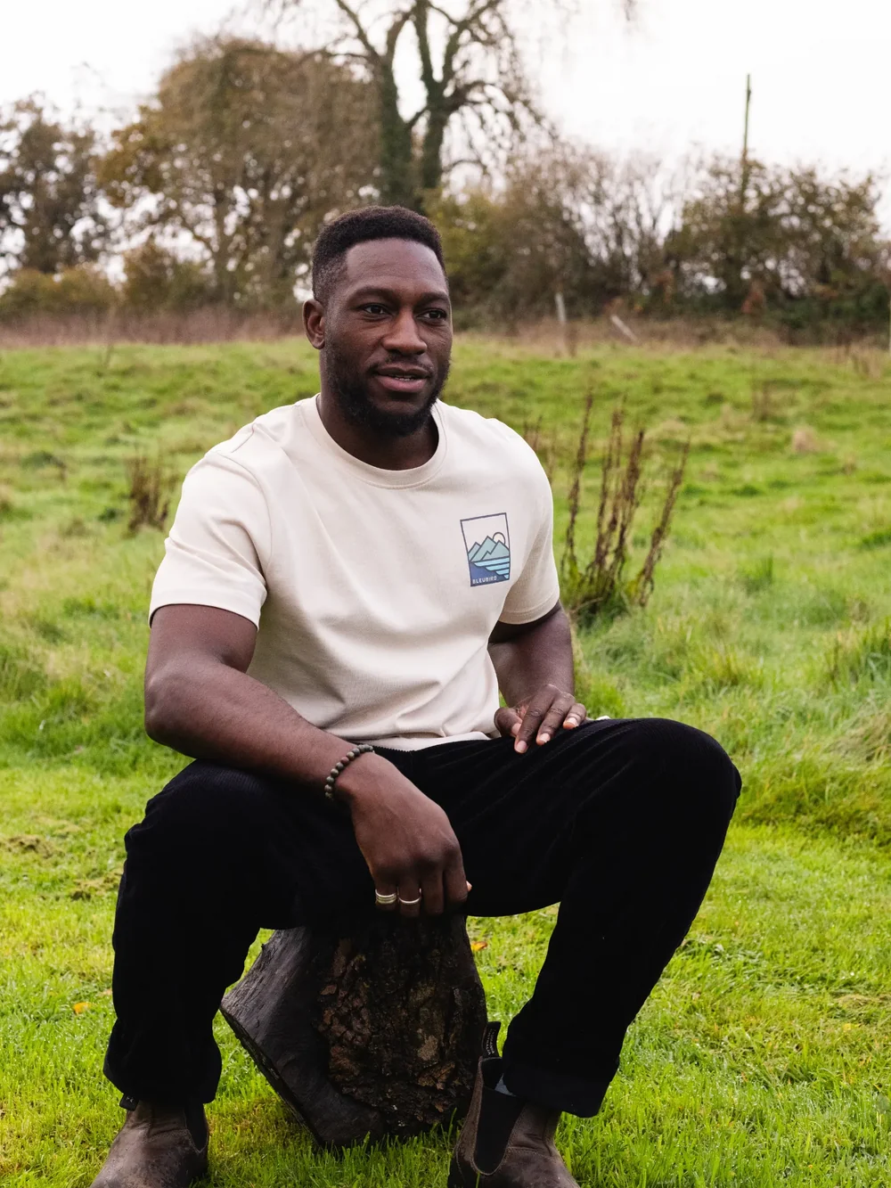 Shoreline Tee - Off White - bleubird
